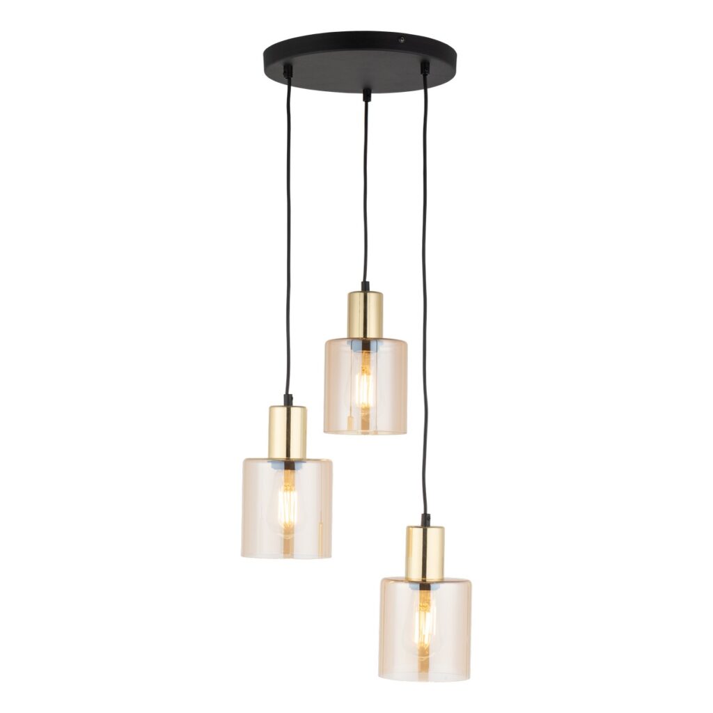 SIERRA GOLD AMBER LAMPA WISZĄCA 3