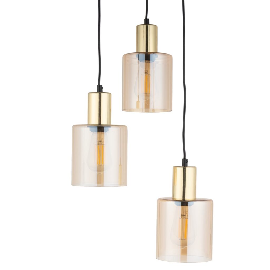 SIERRA GOLD AMBER LAMPA WISZĄCA 3