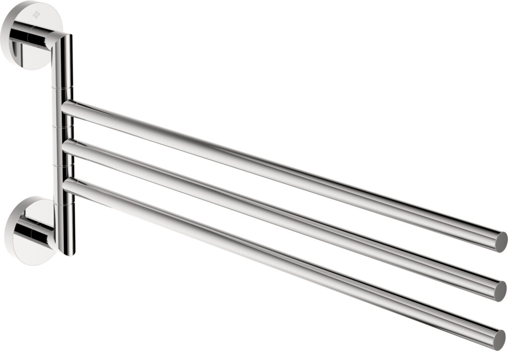 Wieszak na ręcznik potrójny ruchomy – ścienny