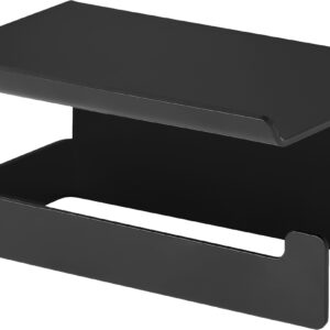 Uchwyt na papier toaletowy ścienny – z półką