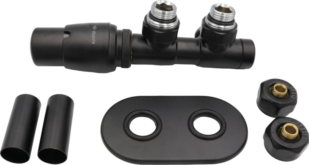 Zawór termostatyczny do grzejnika łazienkowego – lewy