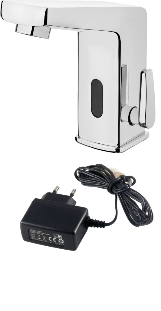 Bateria umywalkowa bezdotykowa z regulacją temperatury – 230/6V