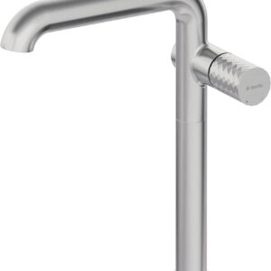 Bateria umywalkowa wysoka z prostokątną wylewką