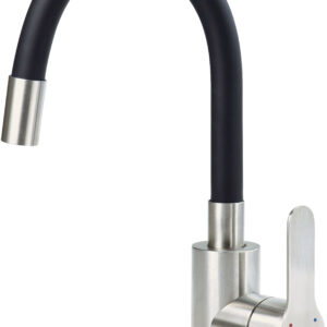 Bateria umywalkowa z giętą wylewką