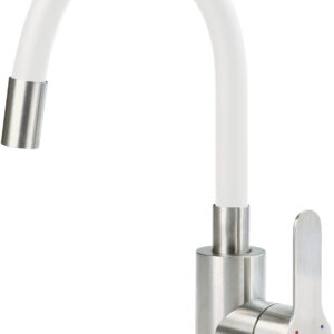 Bateria umywalkowa z giętą wylewką