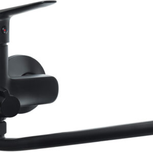 Bateria umywalkowa ścienna z wydłużoną wylewką – podłączenie na wąż