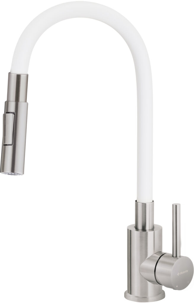 Bateria kuchenna z giętą wylewką – 2 rodzaje strumienia