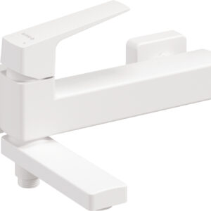 Bateria wannowa ścienna – ze składaną wylewką