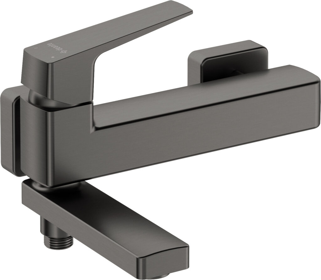 Bateria wannowa ścienna – ze składaną wylewką