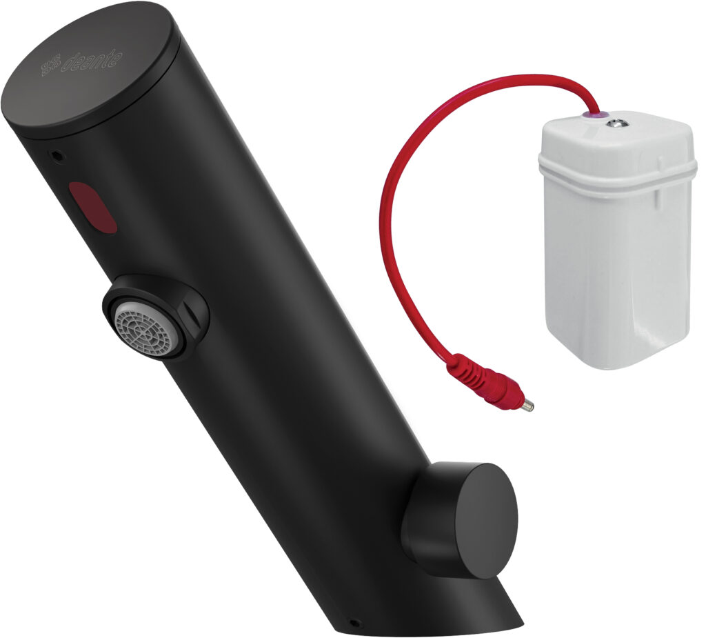 Bateria umywalkowa bezdotykowa z regulacją temperatury – 4xAA