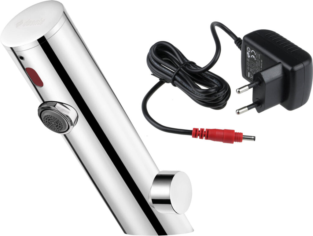 Bateria umywalkowa bezdotykowa z regulacją temperatury – 230/6V