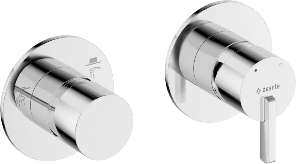 Bateria prysznicowa z przełącznikiem natrysku – pozioma