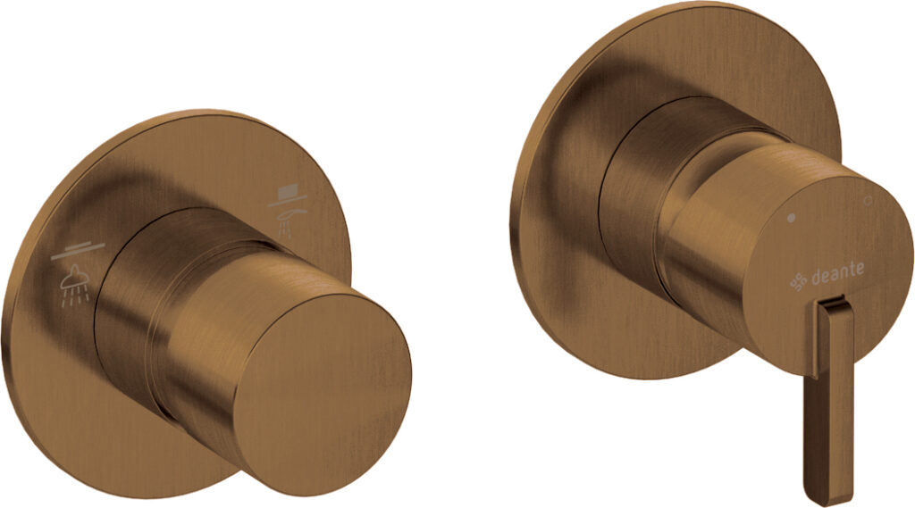 Bateria prysznicowa z przełącznikiem natrysku – pozioma