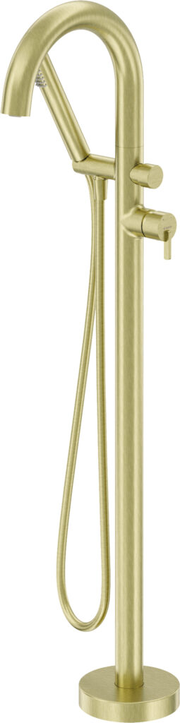 Bateria wannowa wolnostojąca z zestawem prysznicowym