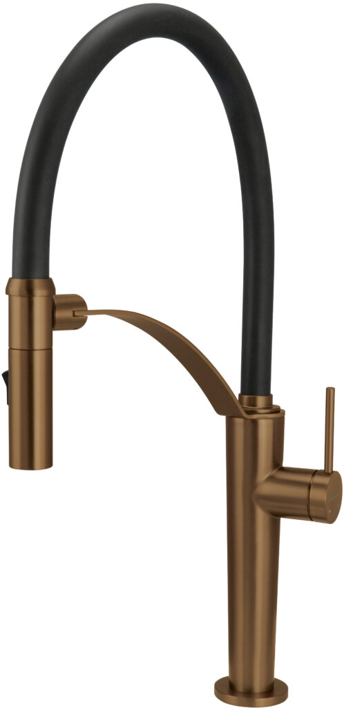 Bateria kuchenna z elastyczną wylewką – 2 rodzaje strumienia