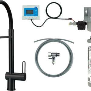 Bateria kuchenna z zestawem do filtracji wody  z elastyczną wylewką