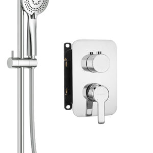 Zestaw prysznicowy podtynkowy z BOXem mieszaczowym