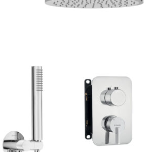 Zestaw prysznicowy podtynkowy z BOXem mieszaczowym – z głowicą prysznicową