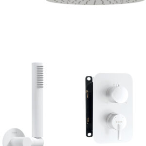 Zestaw prysznicowy podtynkowy z BOXem mieszaczowym – z głowicą prysznicową