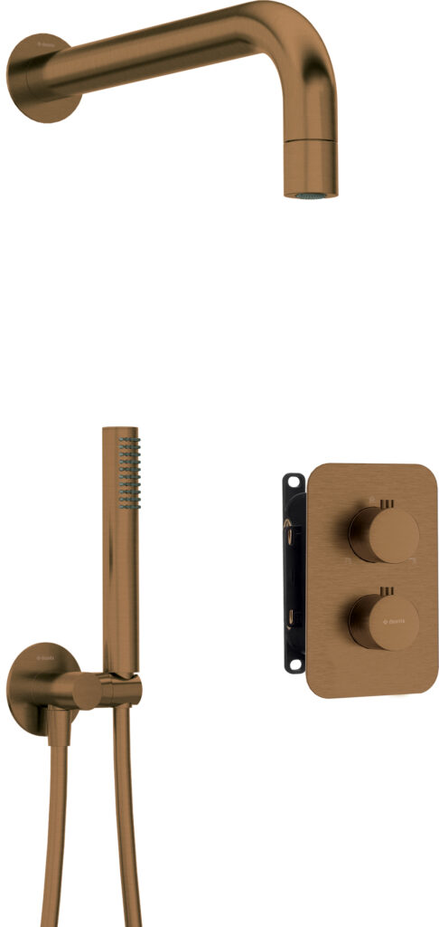 Zestaw prysznicowy podtynkowy z BOXem termostatycznym