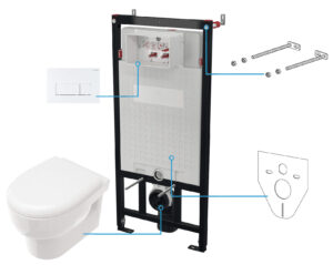 Zestaw WC podtynkowy 6 w 1