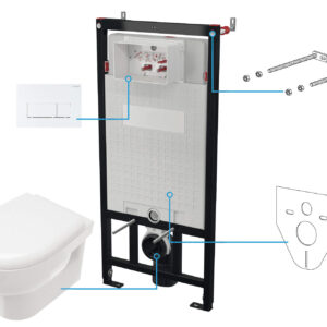 Zestaw WC podtynkowy 6 w 1
