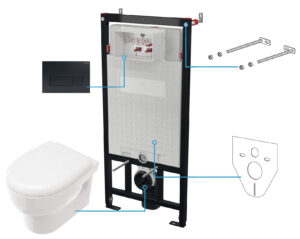 Zestaw WC podtynkowy 6 w 1