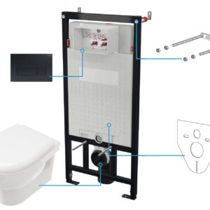 Zestaw WC podtynkowy 6 w 1