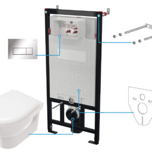 Zestaw WC podtynkowy 6 w 1