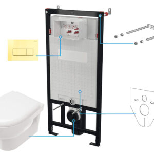 Zestaw WC podtynkowy 6 w 1