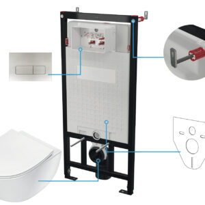 Zestaw WC podtynkowy 6 w 1