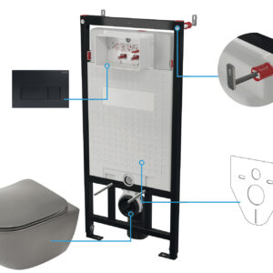 Zestaw WC podtynkowy 6 w 1