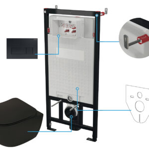 Zestaw WC podtynkowy 6 w 1