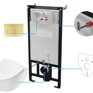 Zestaw WC podtynkowy 6 w 1