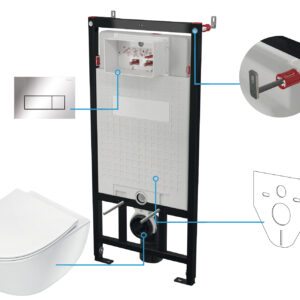 Zestaw WC podtynkowy 6 w 1