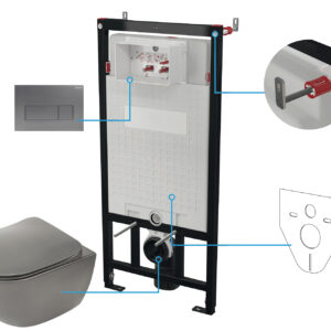 Zestaw WC podtynkowy 6 w 1