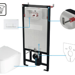 Zestaw WC podtynkowy 6 w 1