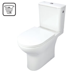 Miska WC kompakt bezkołnierzowa