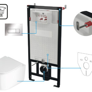 Zestaw WC podtynkowy 6 w 1