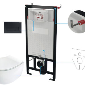 Zestaw WC podtynkowy 6 w 1