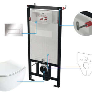 Zestaw WC podtynkowy 6 w 1