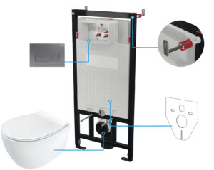 Zestaw WC podtynkowy 6 w 1