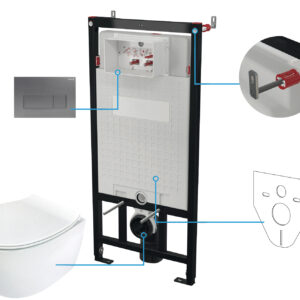 Zestaw WC podtynkowy 6 w 1