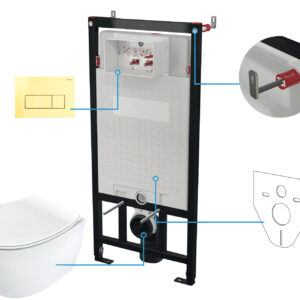 Zestaw WC podtynkowy 6 w 1