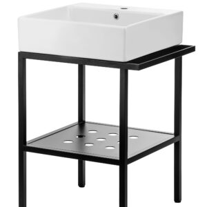 Konsola łazienkowa stojąca z umywalką – 56.5×50 cm