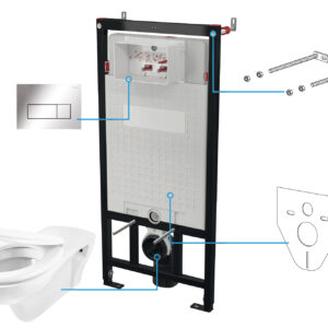 Zestaw WC podtynkowy 6 w 1