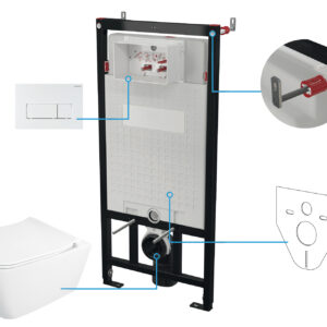 Zestaw WC podtynkowy 6 w 1