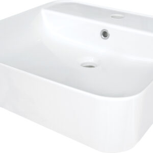 Umywalka ceramiczna nablatowa/ścienna z miejscem na baterię