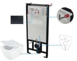 Zestaw WC podtynkowy 6 w 1
