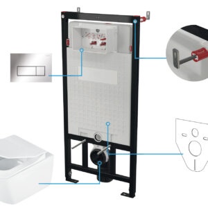 Zestaw WC podtynkowy 6 w 1